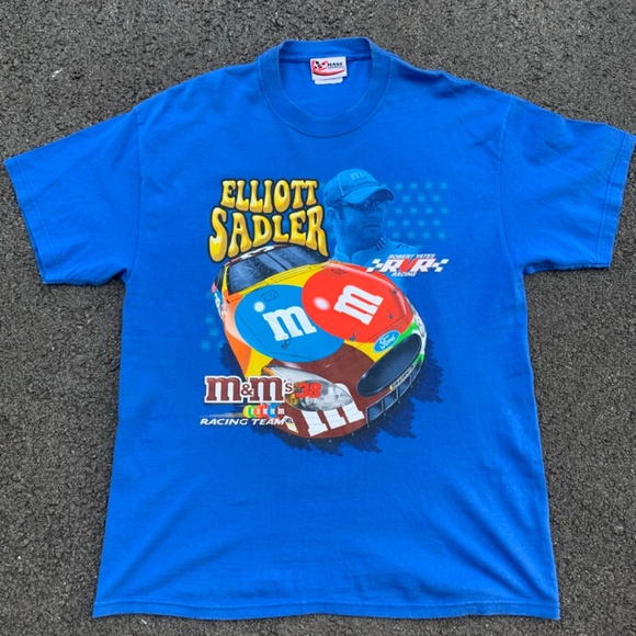 Vintage NASCAR M & M Shirt Elliot Sadler Large - Picture 2 of 3